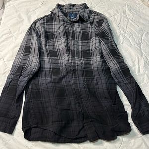 Men’s black flannel